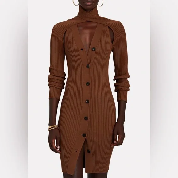 knit midi dress beige Thats So Fetch | Geniva Midi Dress | Beige main image 1